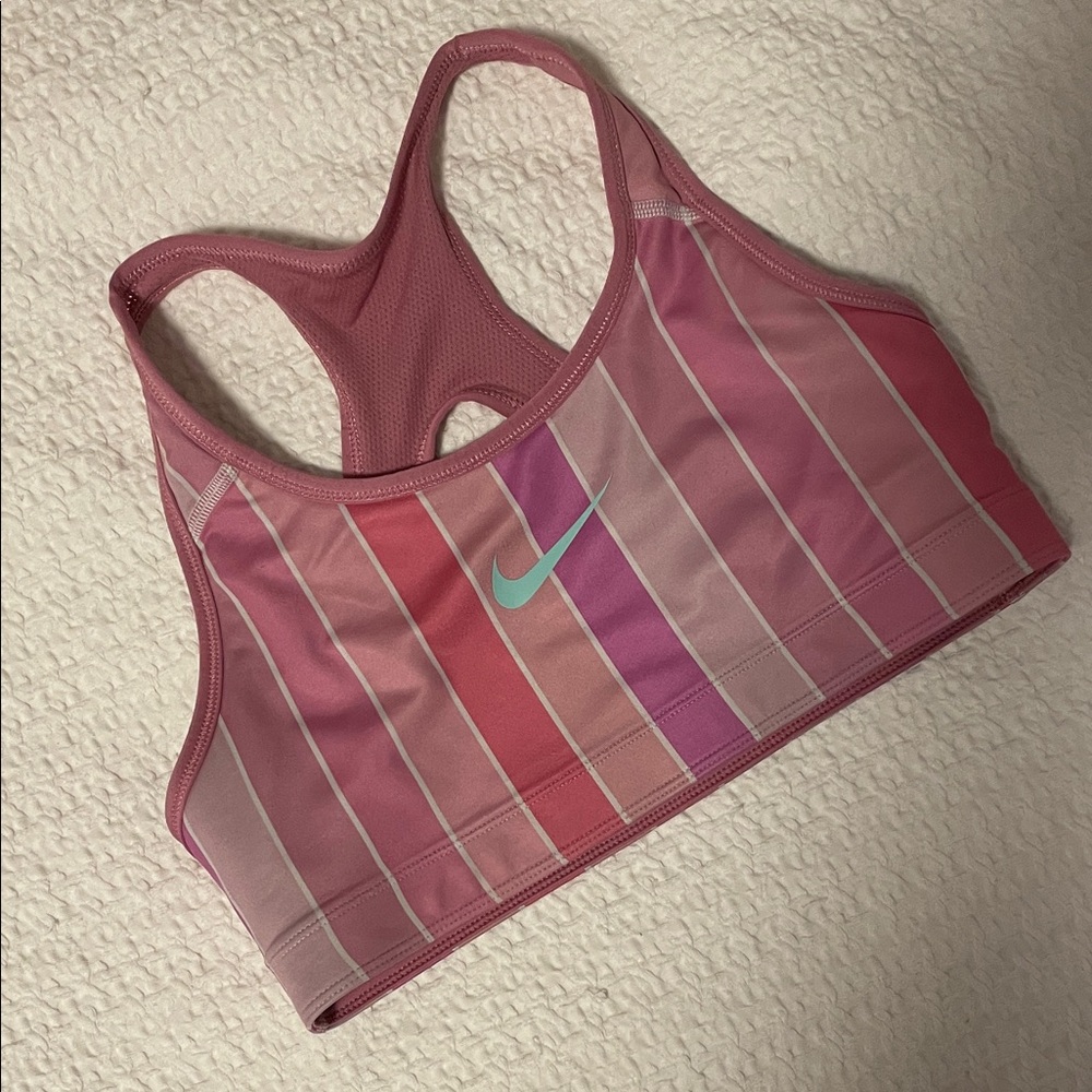 NIKE reversible pink sports bra Size